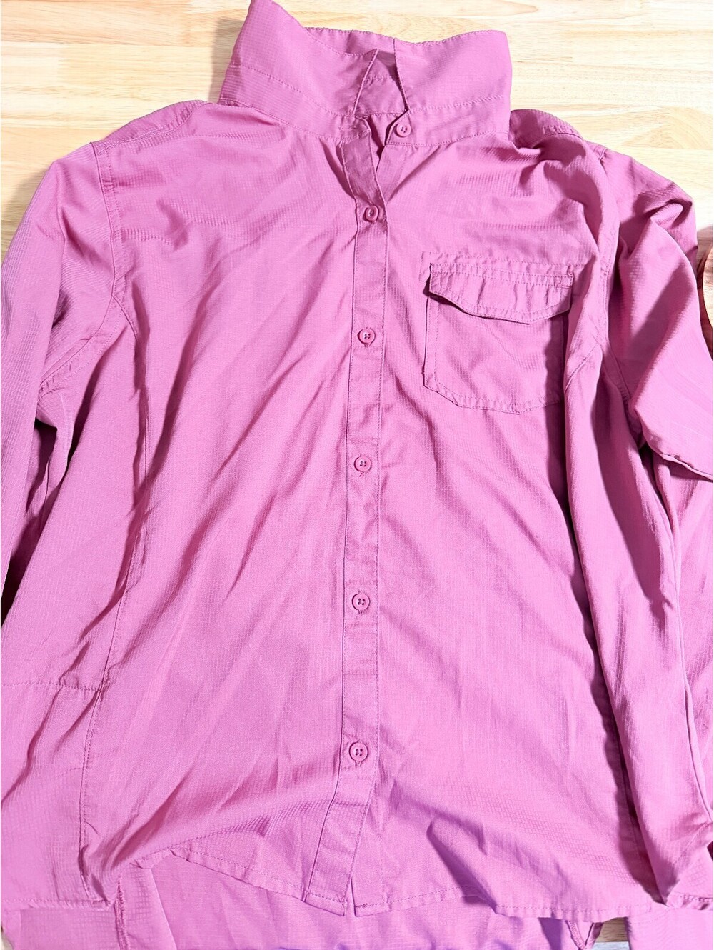 Pacific Trail Men's Long Sleeve Button-Up Shirt XL Pink